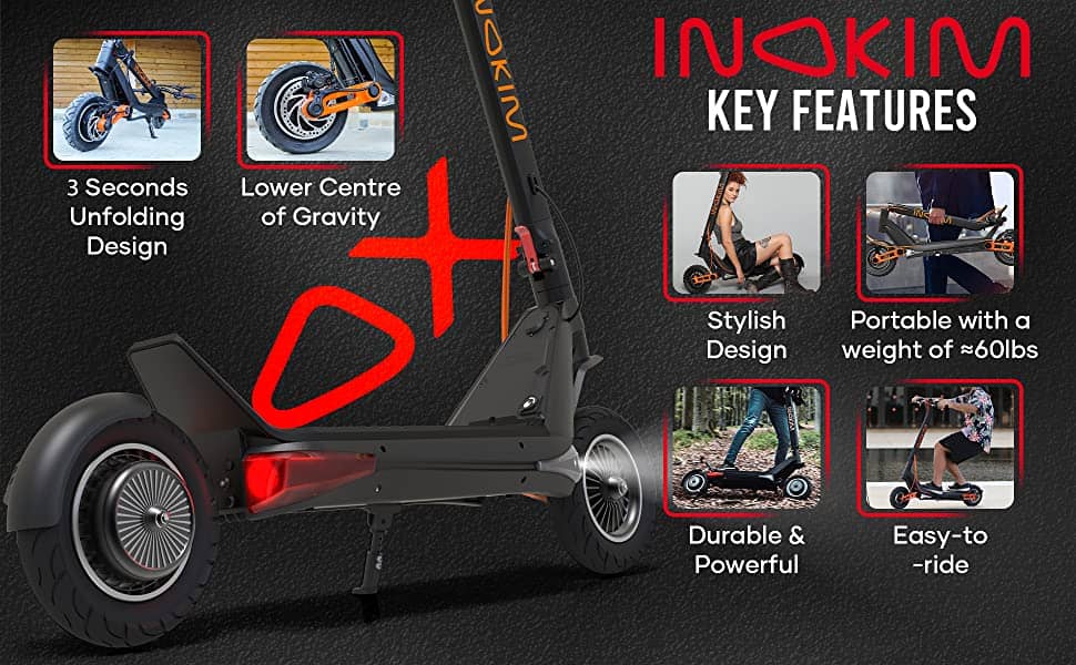 INOKIM OX Electric Scooter - Top Speed 45KPH - Street Rides