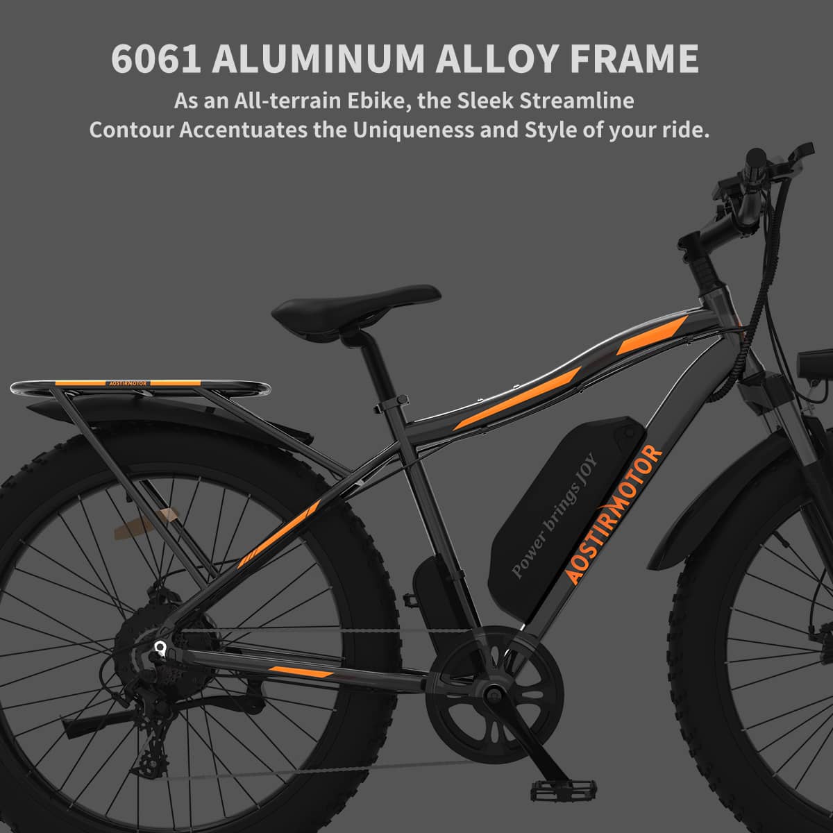 AOSTIRMOTOR 750W Electric Mountain Bike S07- B-6061 Aluminum Alloy Frame - Street Rides