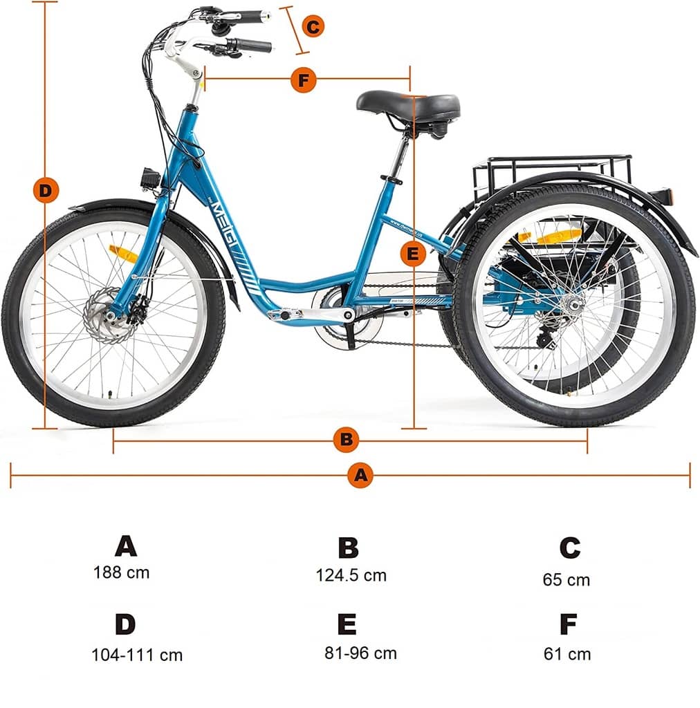 Geometry-DWMEIGI MG708 - Urban Electric Tricycle - Street Rides