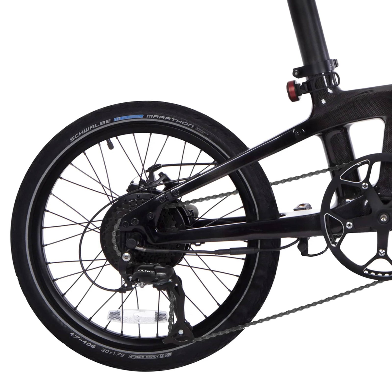 CARBO S Folding Commuter E-Bike - Multi-Speed Drivetrain - Street Rides