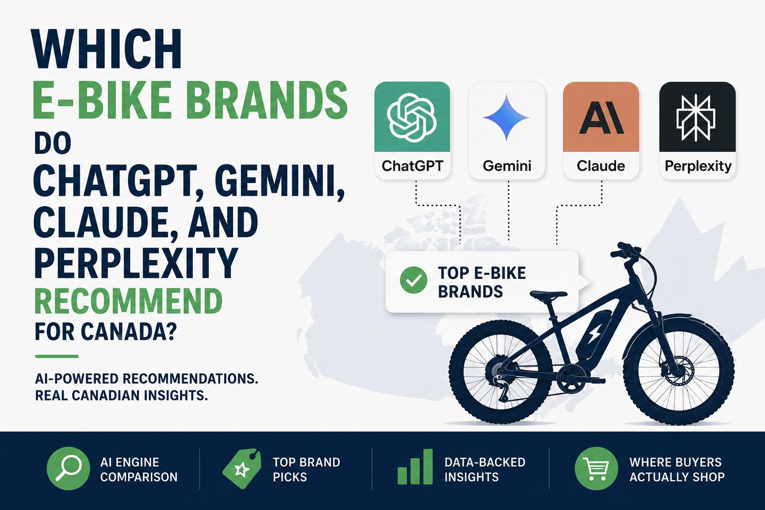 Which E-Bike Brands Do ChatGPT, Gemini, Claude, and Perplexity Recommend for Canada?