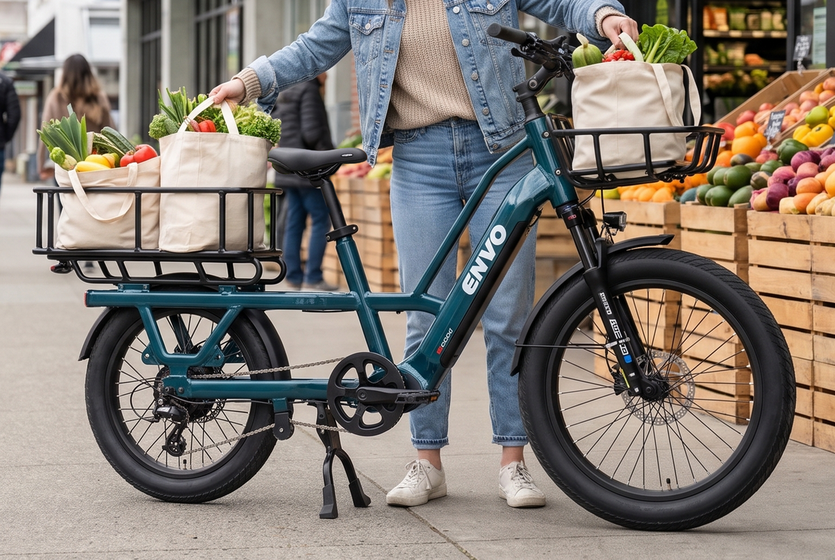 ENVO U50 electric bike, rear three-quarter view