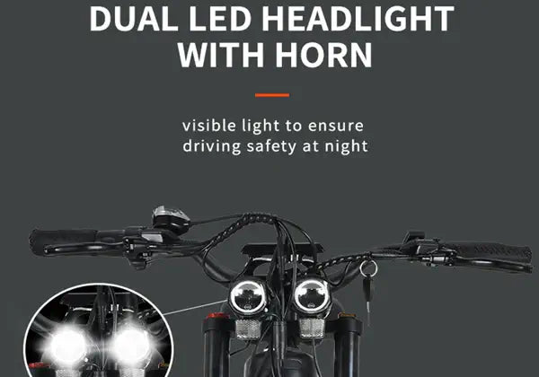 KUGOO T01 Fat Tire Electric Bike 48V 500W Motor-Street Rides