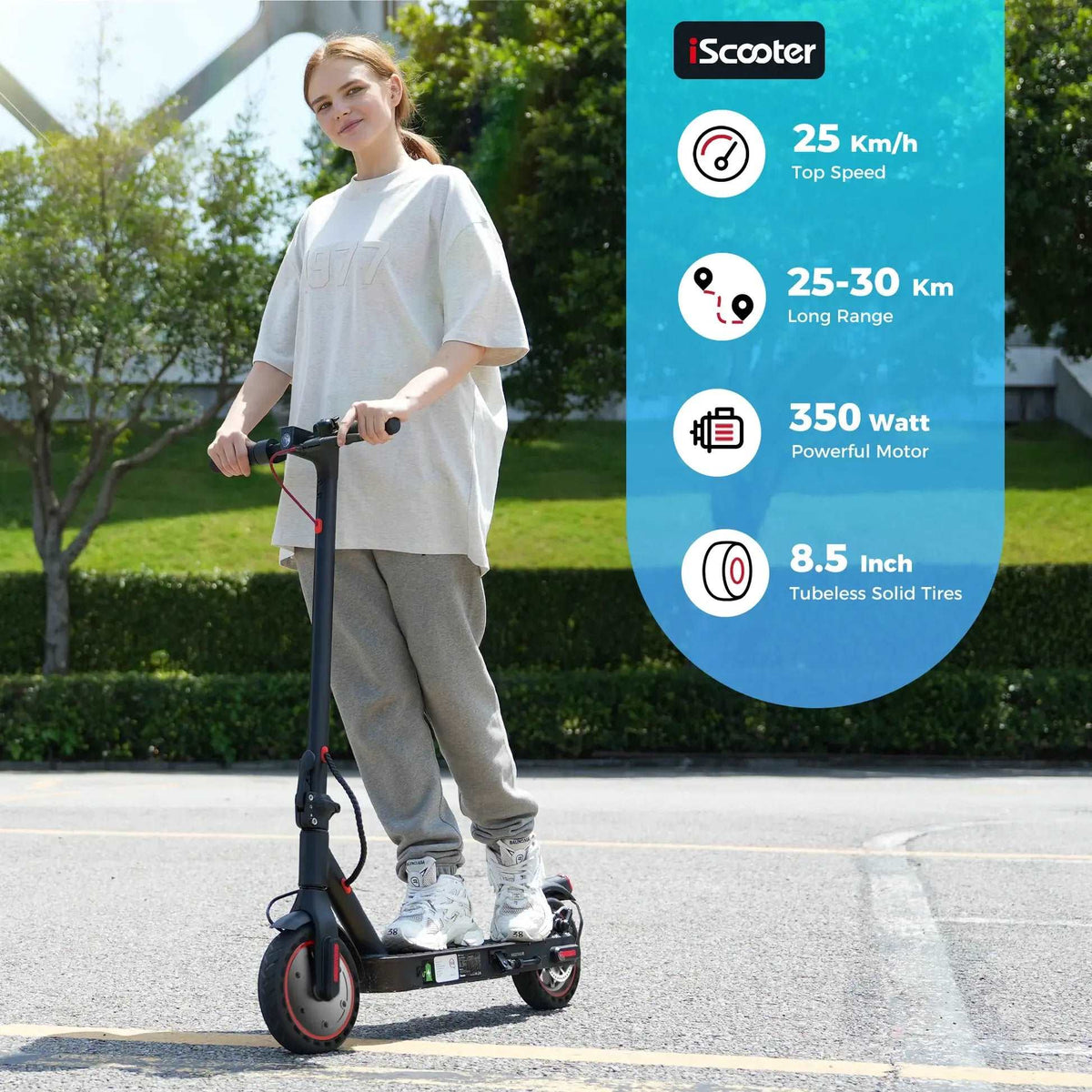 iSinwheel i9 Commuting Electric Scooter - Street Rides
