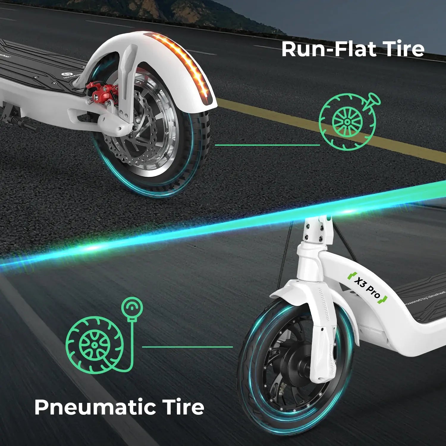 isinwheel X3 Pro Commuting Electric Scooter-Street Rides