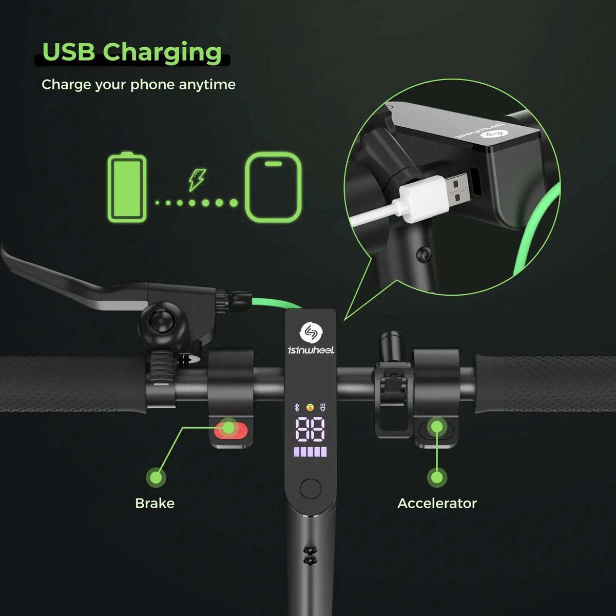  iSinwheel S9MAX 500W Electric Scooter - Street Rides