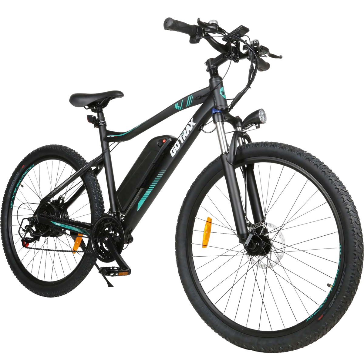 GOTRAX EBE3 electric bike feature detail for battery and commuter frame