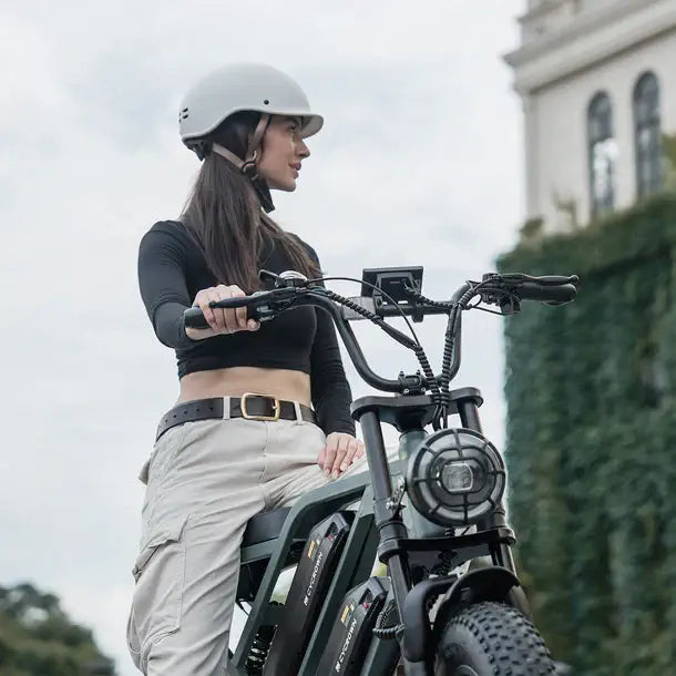 CycHunter Vintage Electric Bike-Dual Battery 1000w-Street Rides