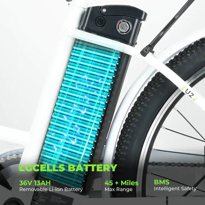 iSinwheel U2 Electric Cruiser Bike - Street Rides