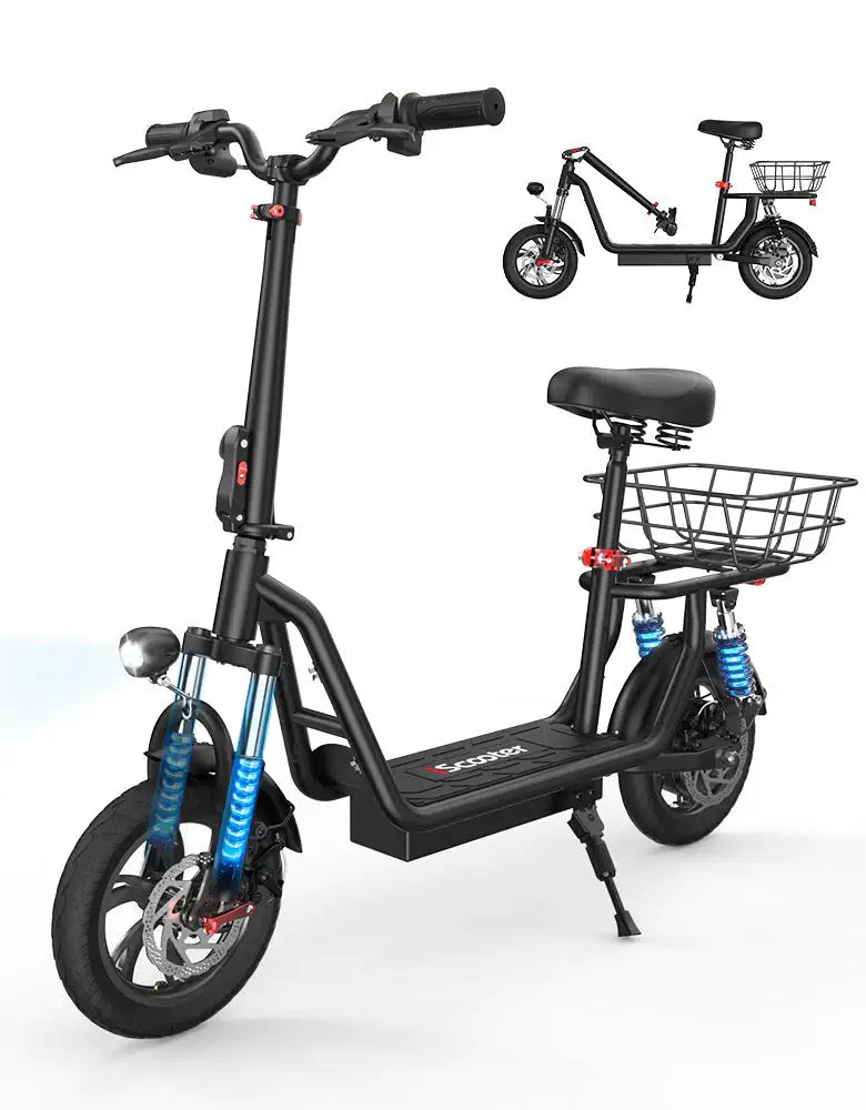 iScooter i12 Electric Scooter with Seat - Street Rides