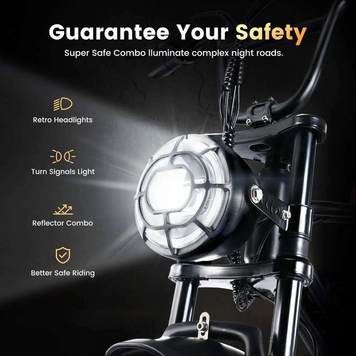 CycRun 750W Moped Style Electric Bike - Street Rides