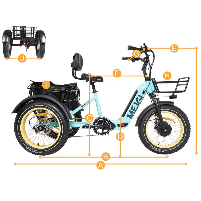 MG2301-SILVERADO-HD Fat Tire Electric Tricycle-Street Rides