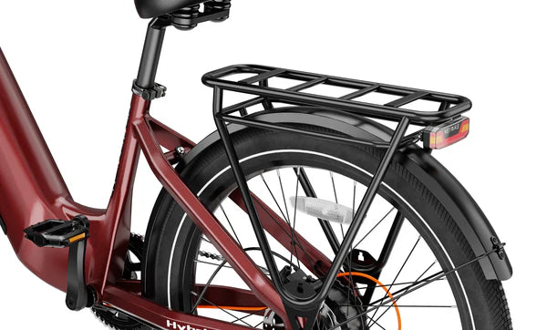Heybike Hybrid electric bike Canada riding angle