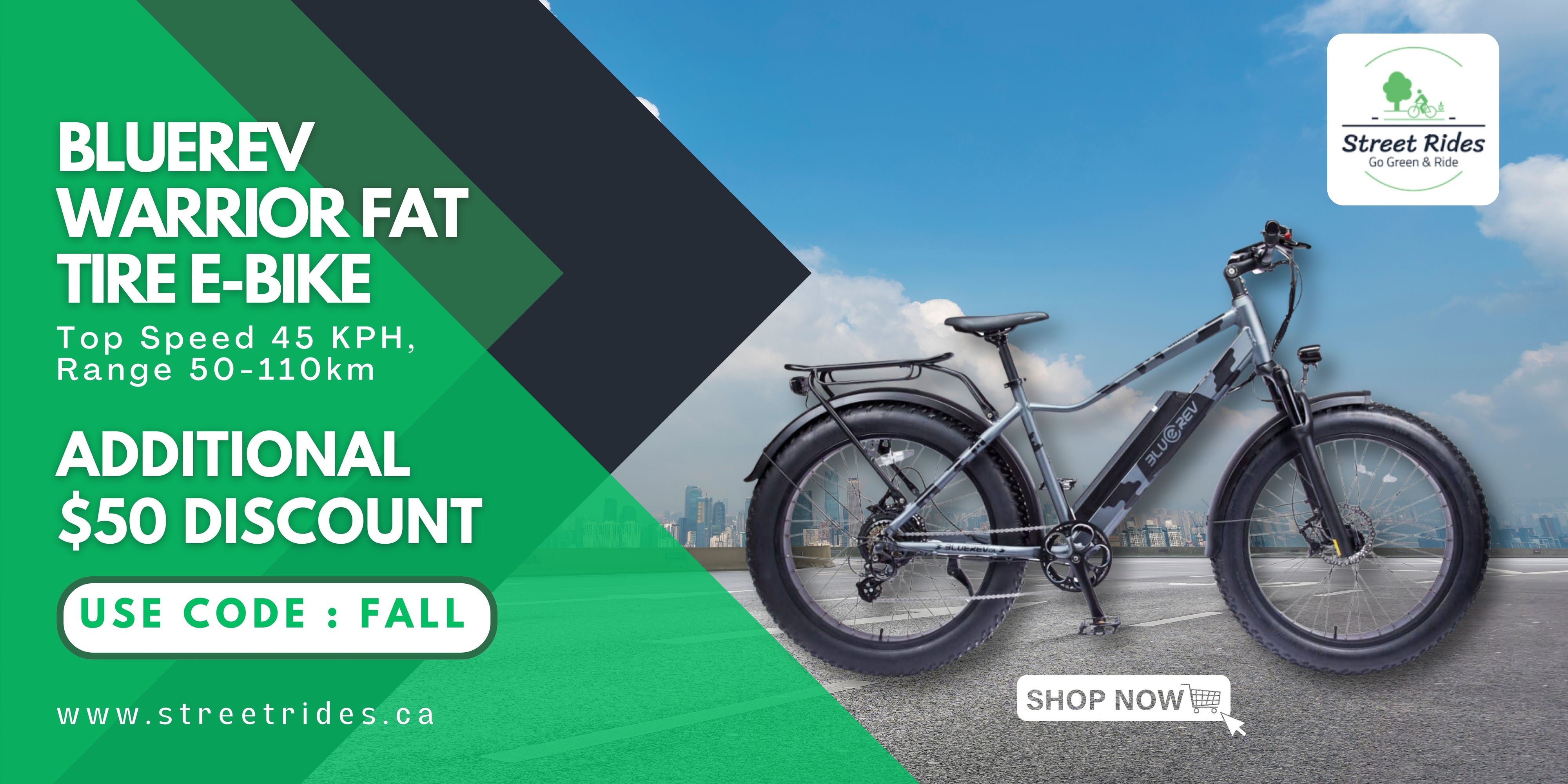 Street Ridez Electric Bikes Canada | Electric Scooters | E-Bikes | Street Rides