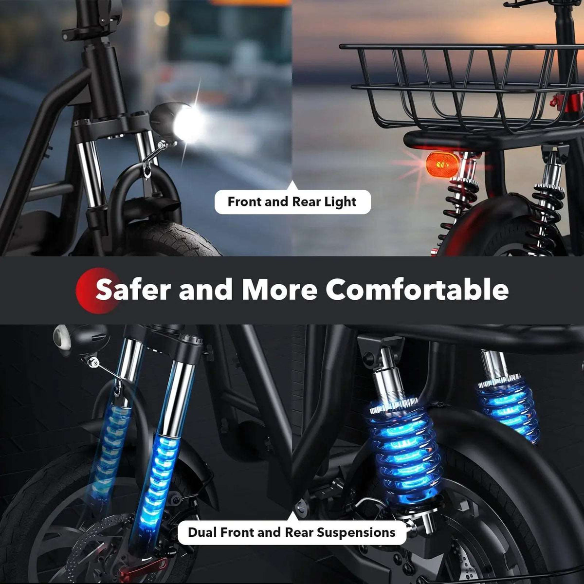 iScooter i12 Electric Scooter with Seat - Street Rides