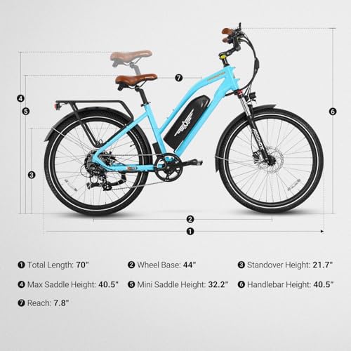 Addmotor CityPro E-43 Step-Thru Electric Commuter Bike – 500W Motor, 48V Battery, Long-Range E-Bike for Canadian Riders