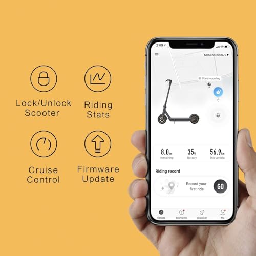 Segway Ninebot MAX G30P app controls and riding statistics