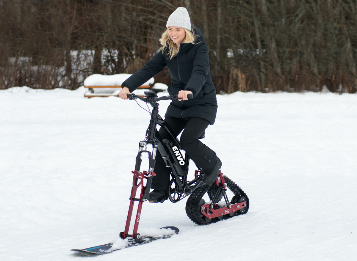 ENVO Flex Snowbike drivetrain and frame detail