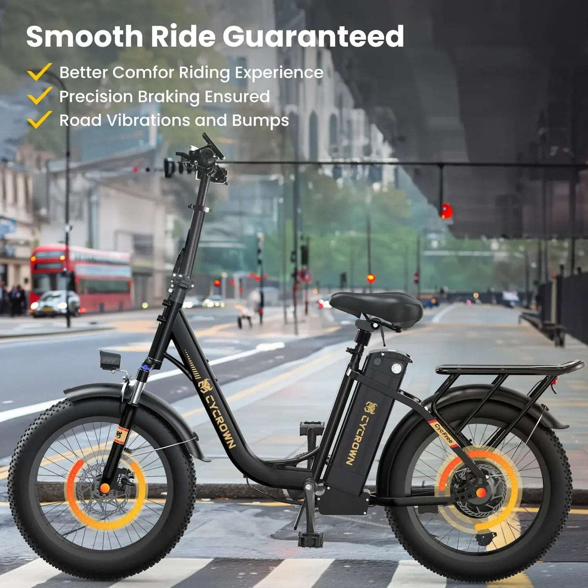 CycFree 120KM Long Range Electric Bike - Street Rides