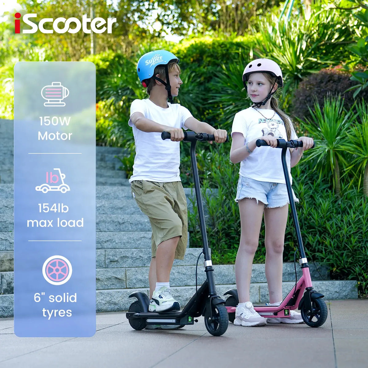 iScooter iK3 Electric Scooter for Kids Ages 6-14 - Street Rides