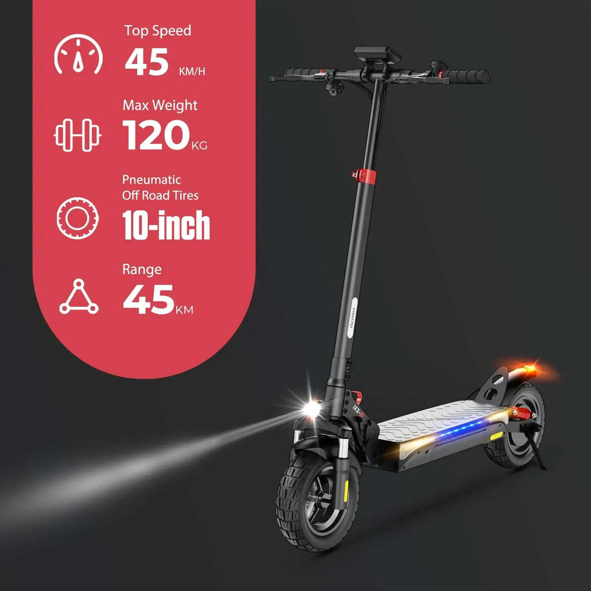 iSinwheel X3 800W Off Road Electric Scooter - Street Rides