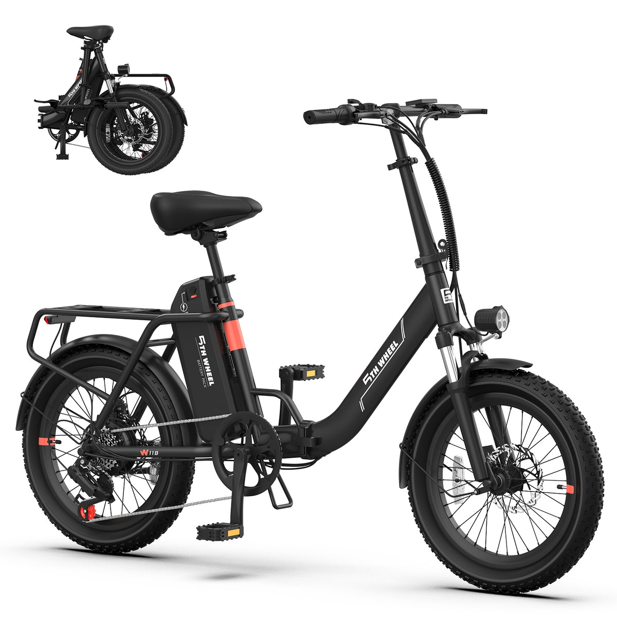 5TH WHEEL PB11 Folding Fat-Tire Electric Bike - image 1