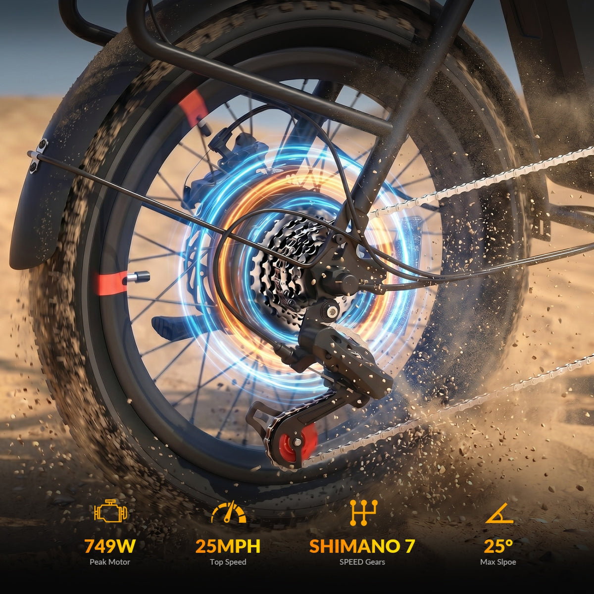 5TH WHEEL PB11 Folding Fat-Tire Electric Bike - image 6