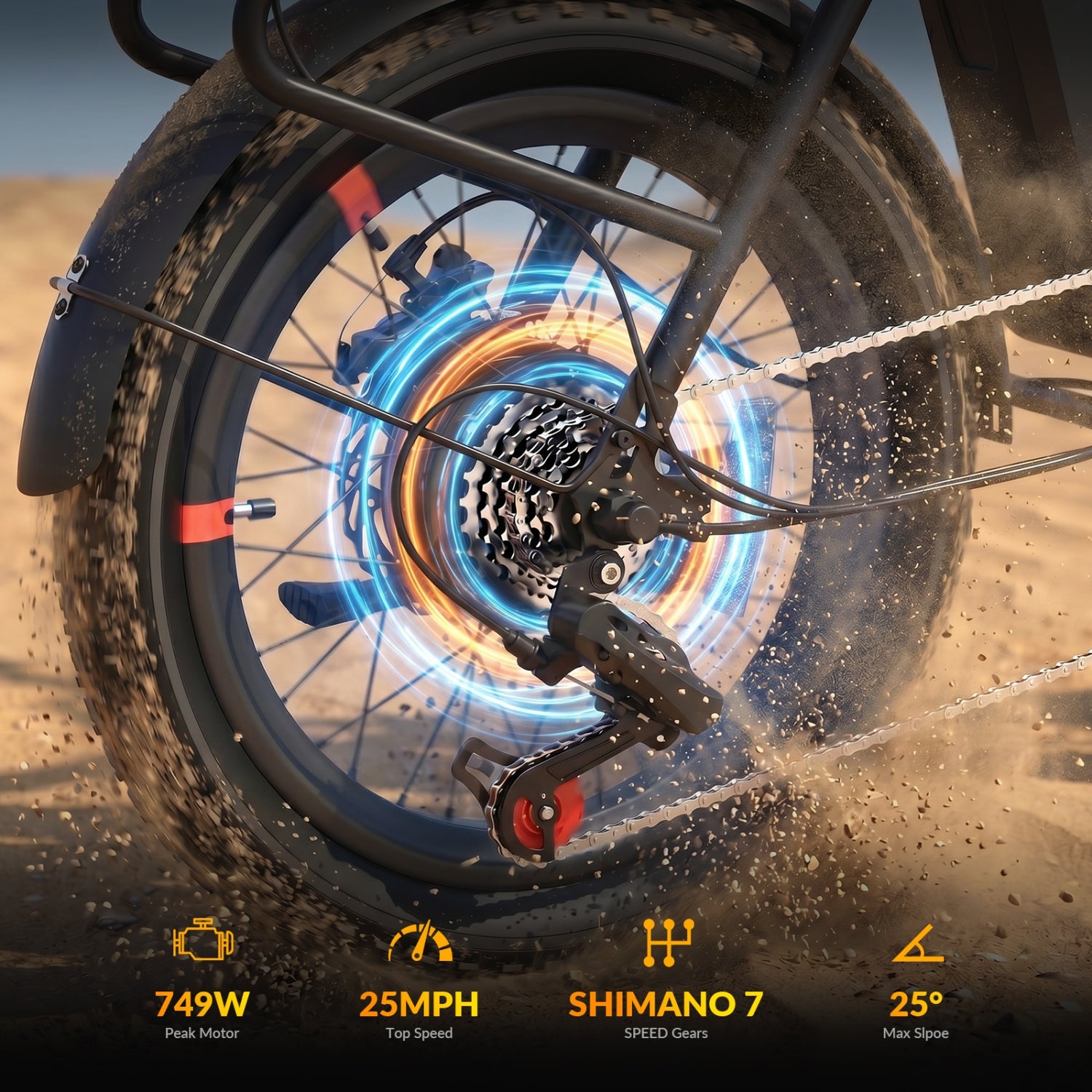 5TH WHEEL PB11 Folding Fat-Tire Electric Bike - image 6