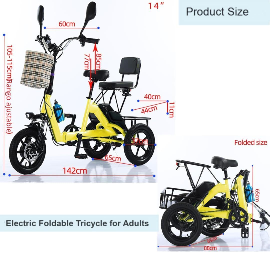 SKEKECIE Folding Electric Tricycle – 3-Wheel E-Bike Canada