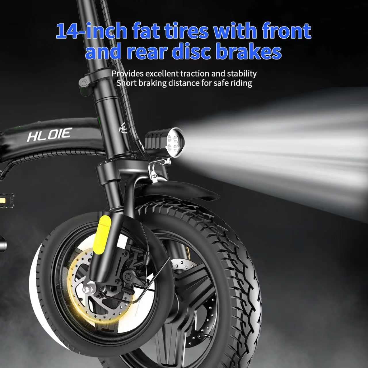 HLOIE Folding Electric Bike 48V 12Ah – Canada - Street Rides