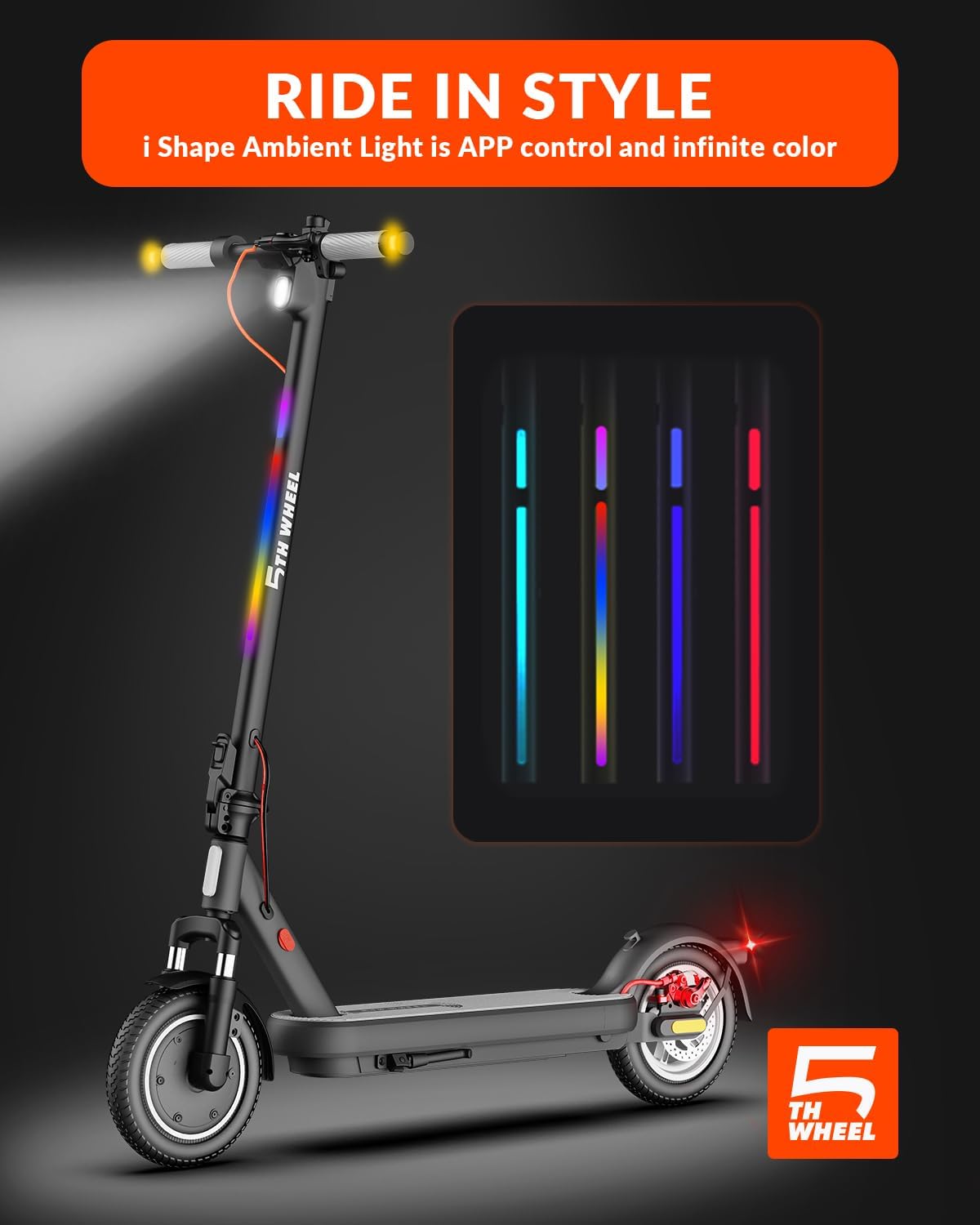 5TH WHEEL V48Pro Electric Scooter – 800W Hub Motor, 32 km Range (Canada)