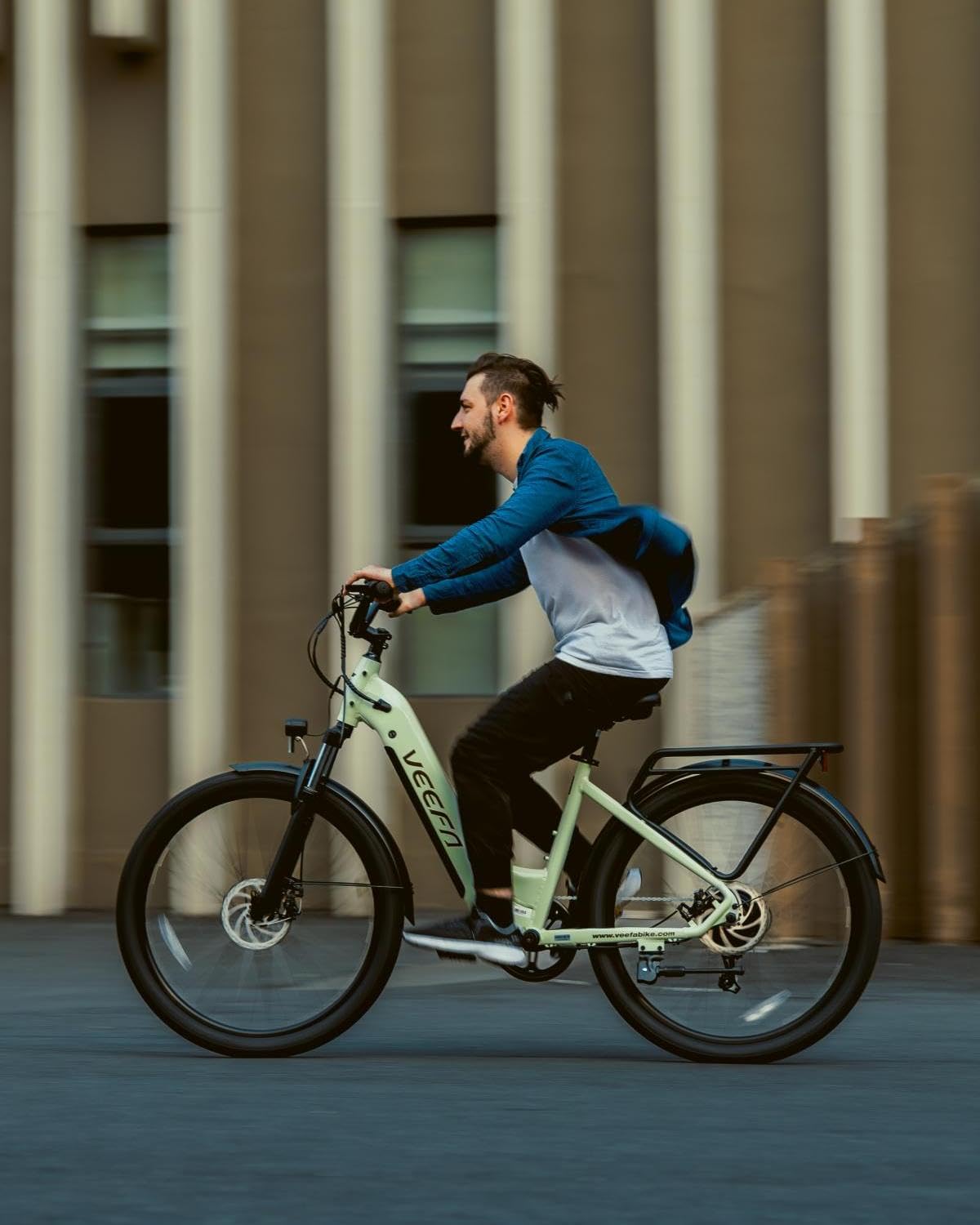 VEEFA Electric Bike for Adults 27.5” Ebike 32-38kmh Peak 1000W Motor E-Bike 128 KM Max Range by 48V Built-in Removable Battery, 5 Pedal-Assist Levels, UL 2849 Certified E Bike for Commuting