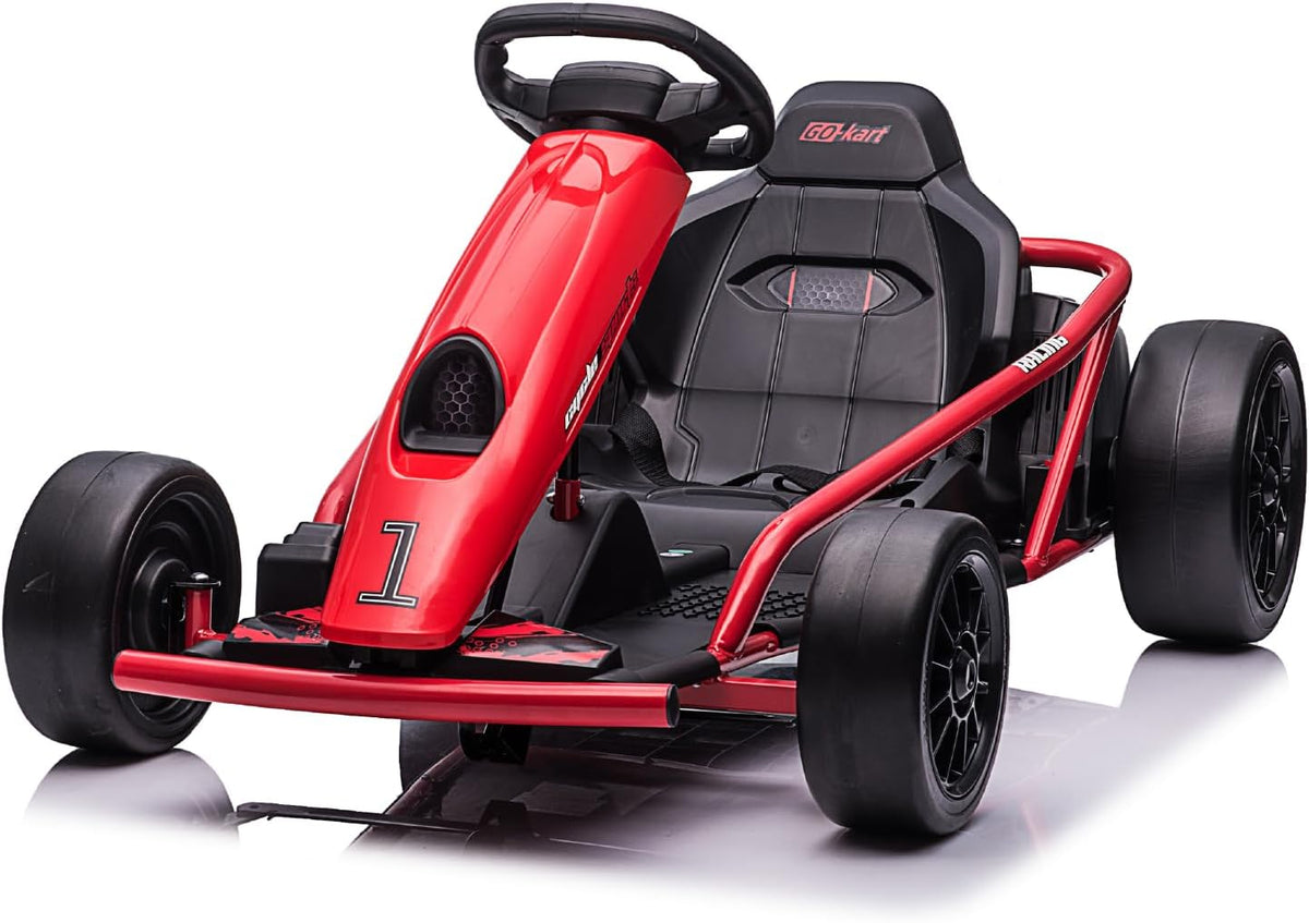 VoltzToys 24V drift kart Canada battery and charger feature
