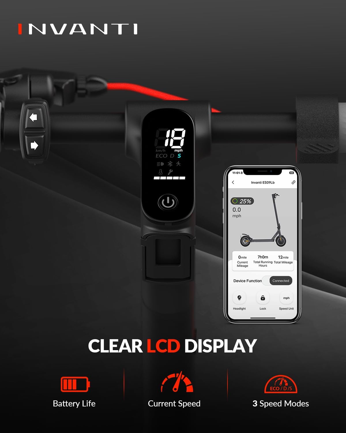 INVANTI E30 Electric Scooter – Foldable 350W Canada
