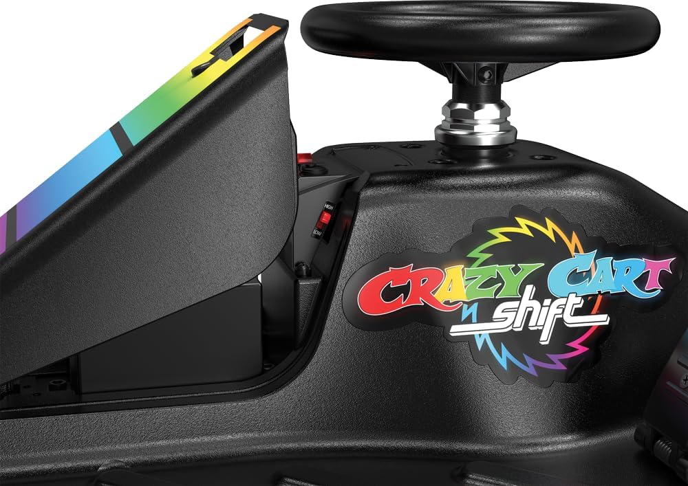 Razor Crazy Cart Shift Lightshow speed switch detail Canada