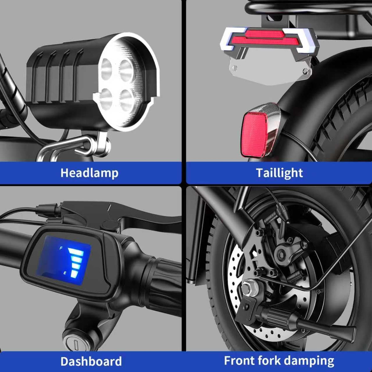 HLOIE Folding Electric Bike 48V 12Ah – Canada