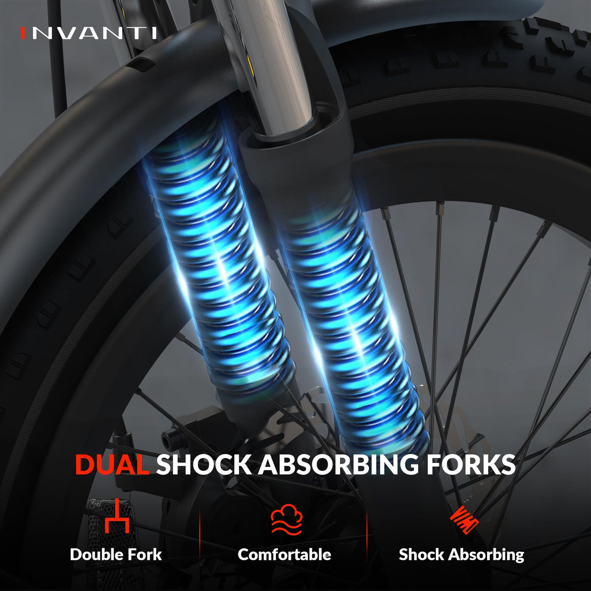 INVANTI EB11 Bicicleta eléctrica plegable de ruedas anchas Canadá