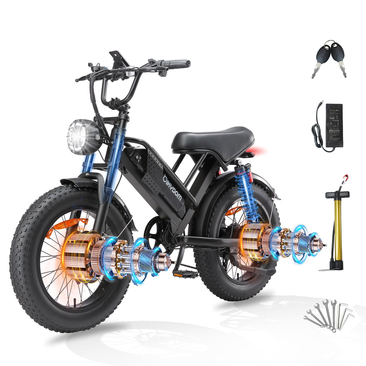 PikSpiid M7 Electric Bike 1000W Fat Tire Canada