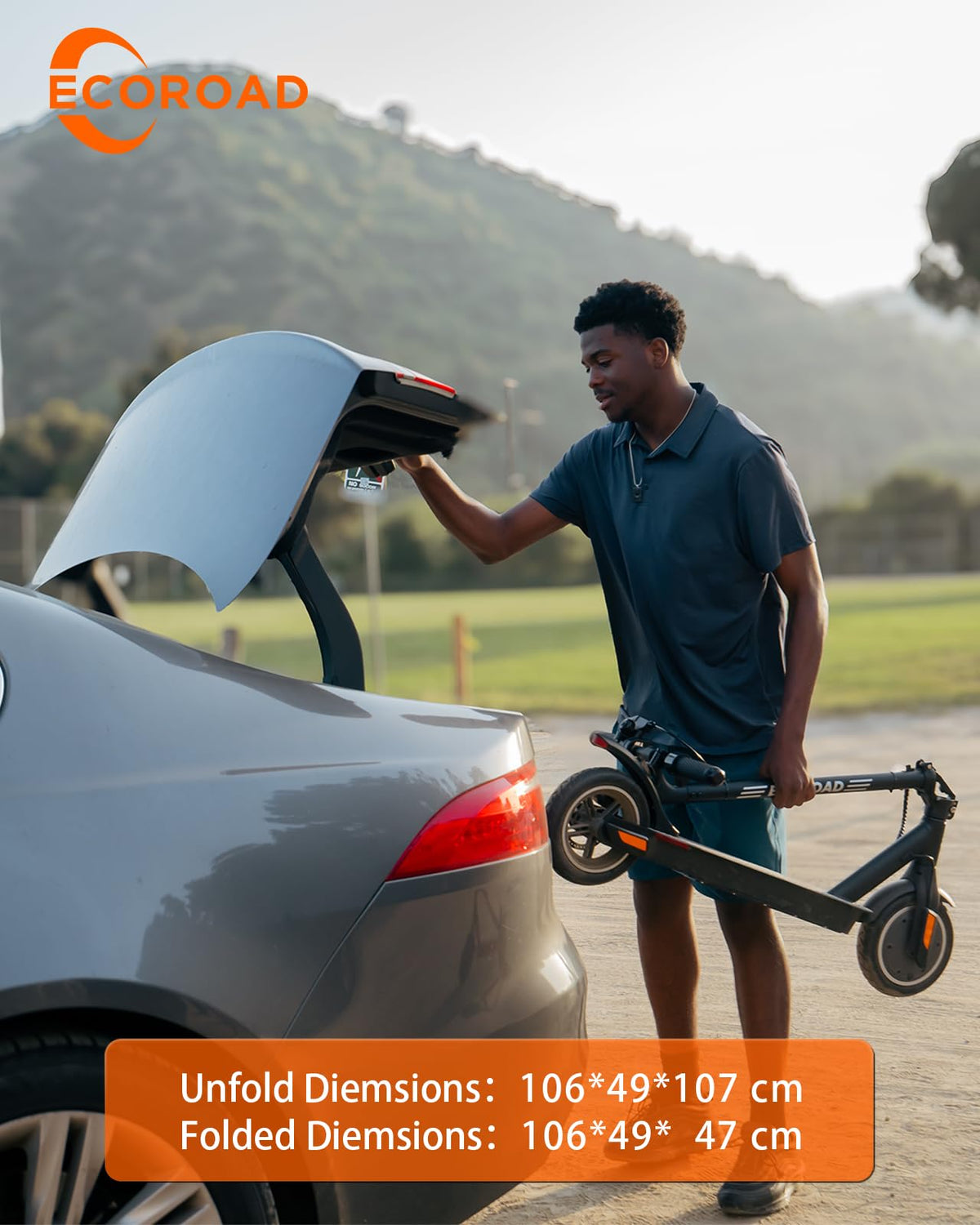 ECOROAD EC6 Electric Scooter 400W – Foldable Commuter Canada