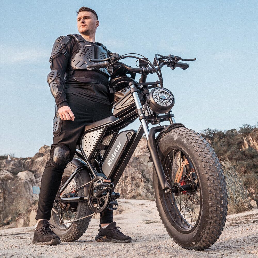 Bopzin 1000W Fat Tire Electric Bike – Motorcycle Style E-Bike Canada