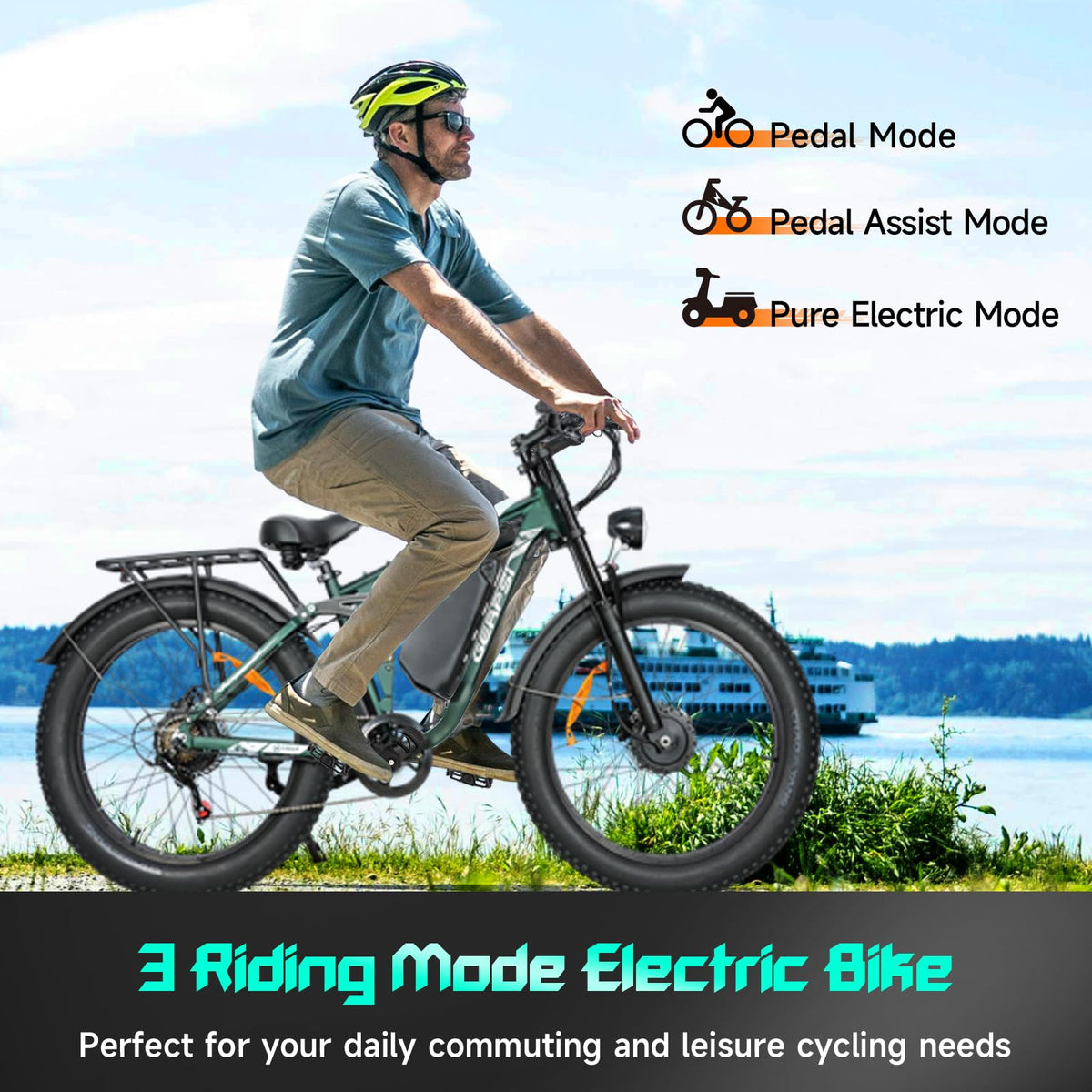 GERPSI Peak 5000W Electric Mountain Bike | All-Terrain, Fat Tire E-Bike for Canadian Riders