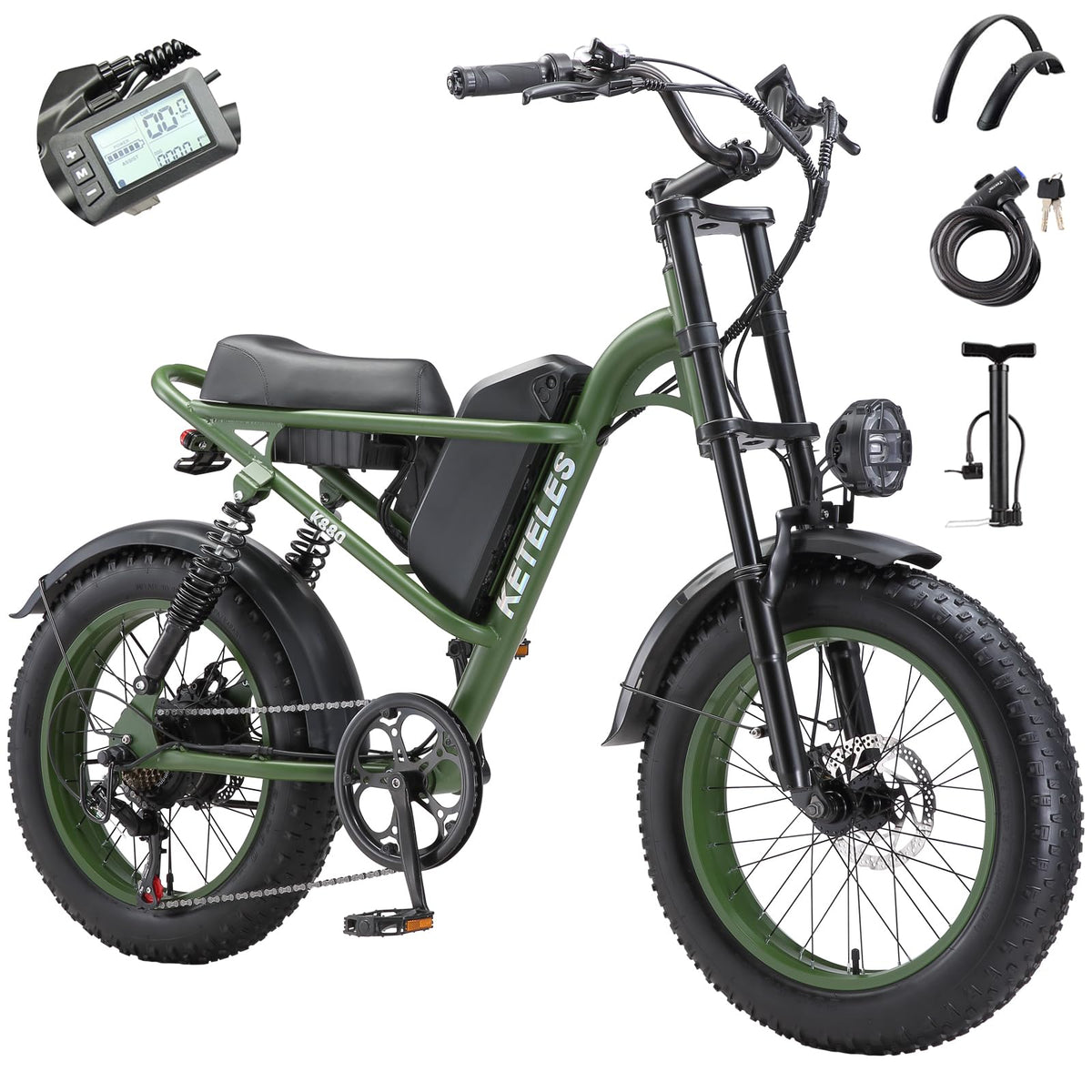 EVGUPRIDER Peak 2000W Fat Tire Electric Bike Canada