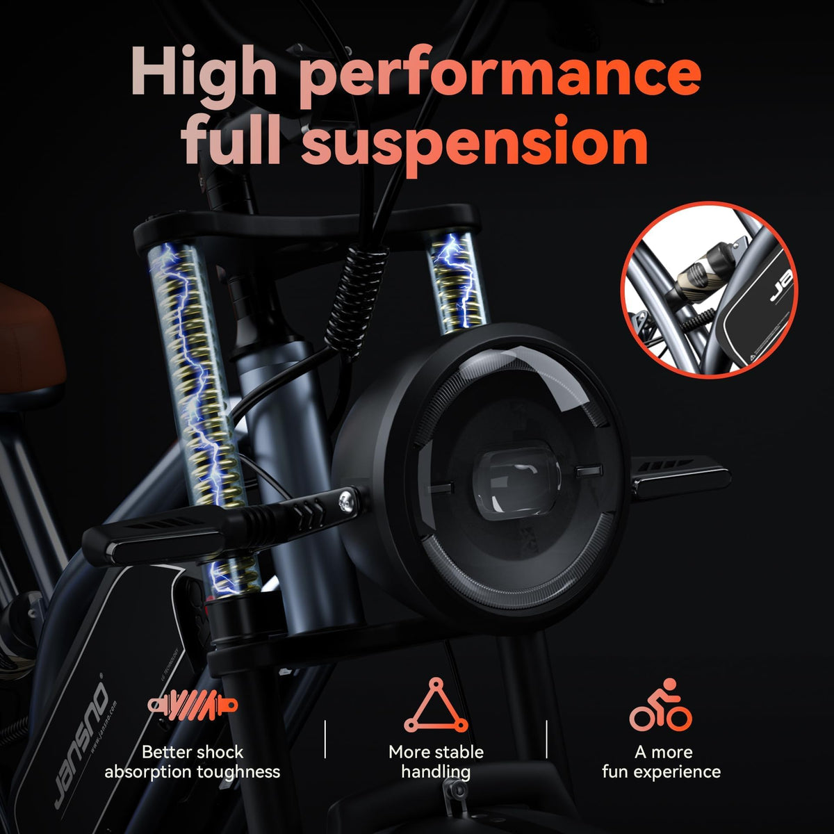 Jansno X50 Electric Bike – Fat Tire E-Bike Canada - Street Rides