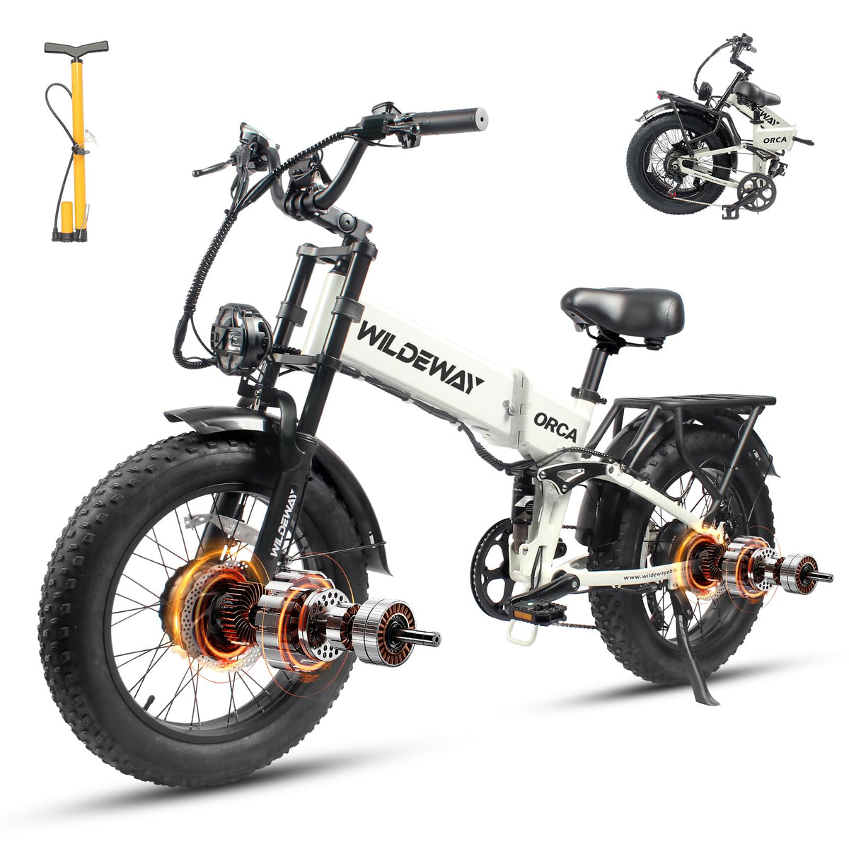Wildeway ORCA Electric Bike Canada – Folding Fat-Tire E-Bike