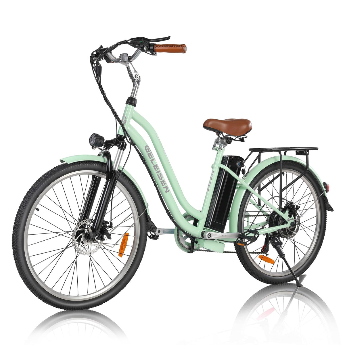 GELEISEN Step-Thru Electric Bike 26&quot; Commuter Canada