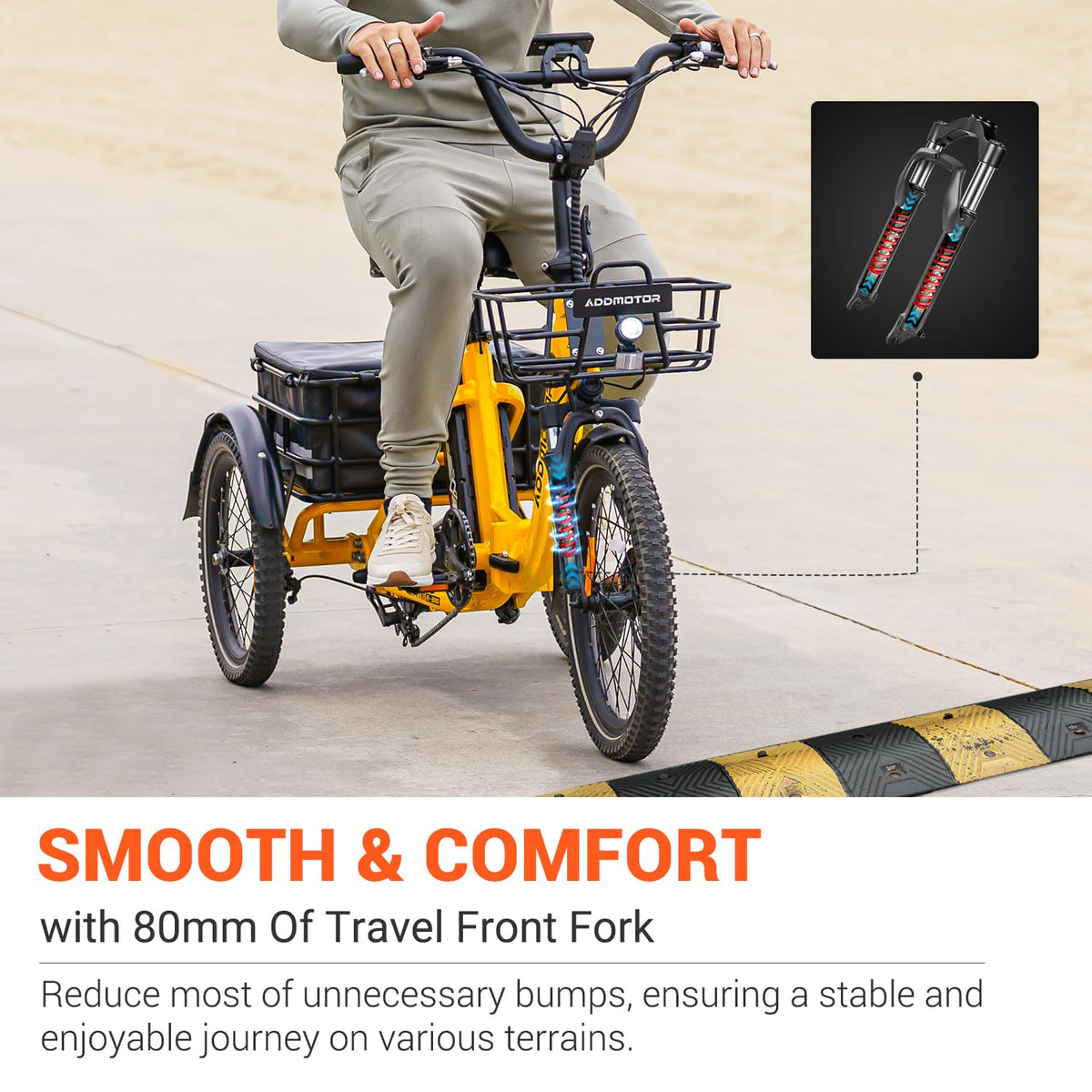 Addmotor CityTri E-310 Folding Electric Trike – 750W Long-Range E-Trike Canada