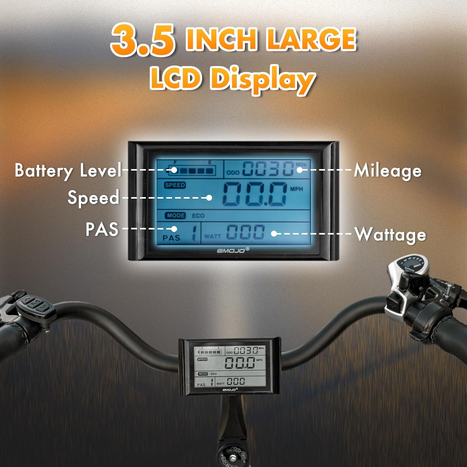 EMOJO Bull Electric Tricycle - Feature View