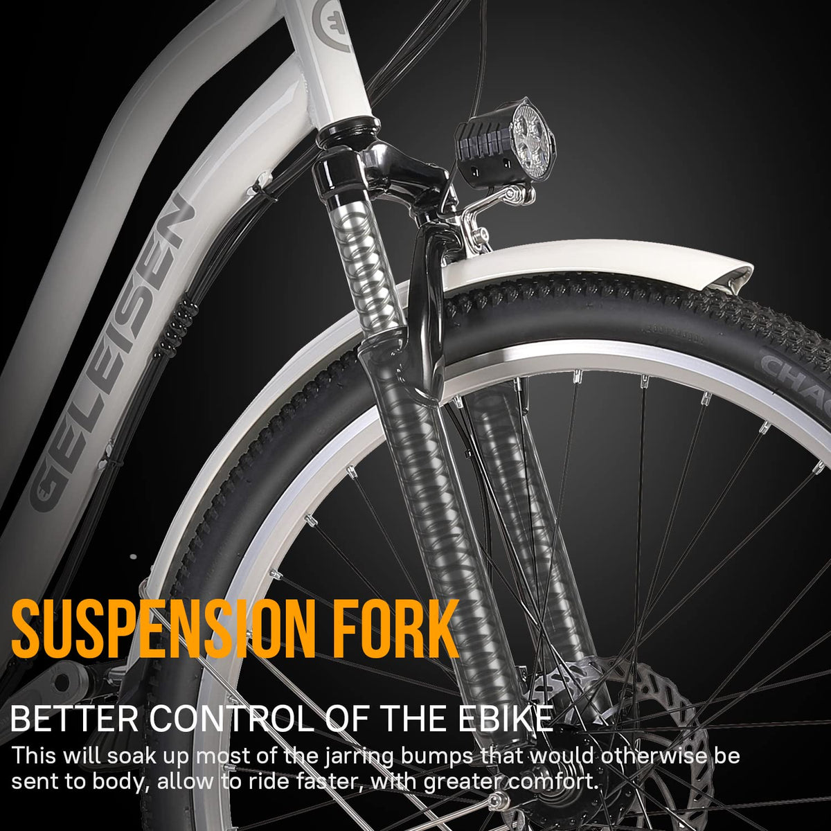 GELEISEN Step-Thru Electric Bike 26&quot; Commuter Canada