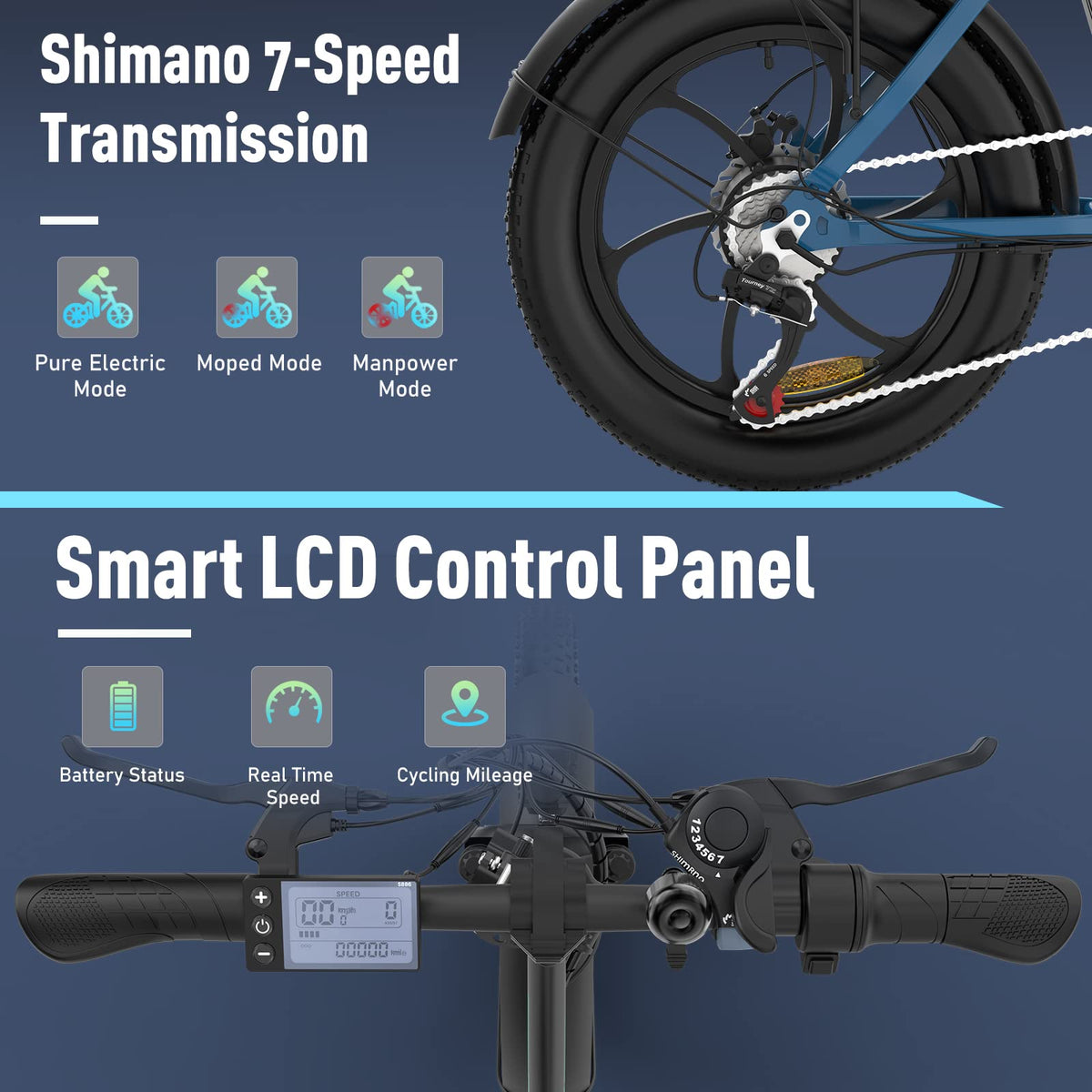 Colorway BK6S1 Folding Fat Tire E-Bike 750W Canada