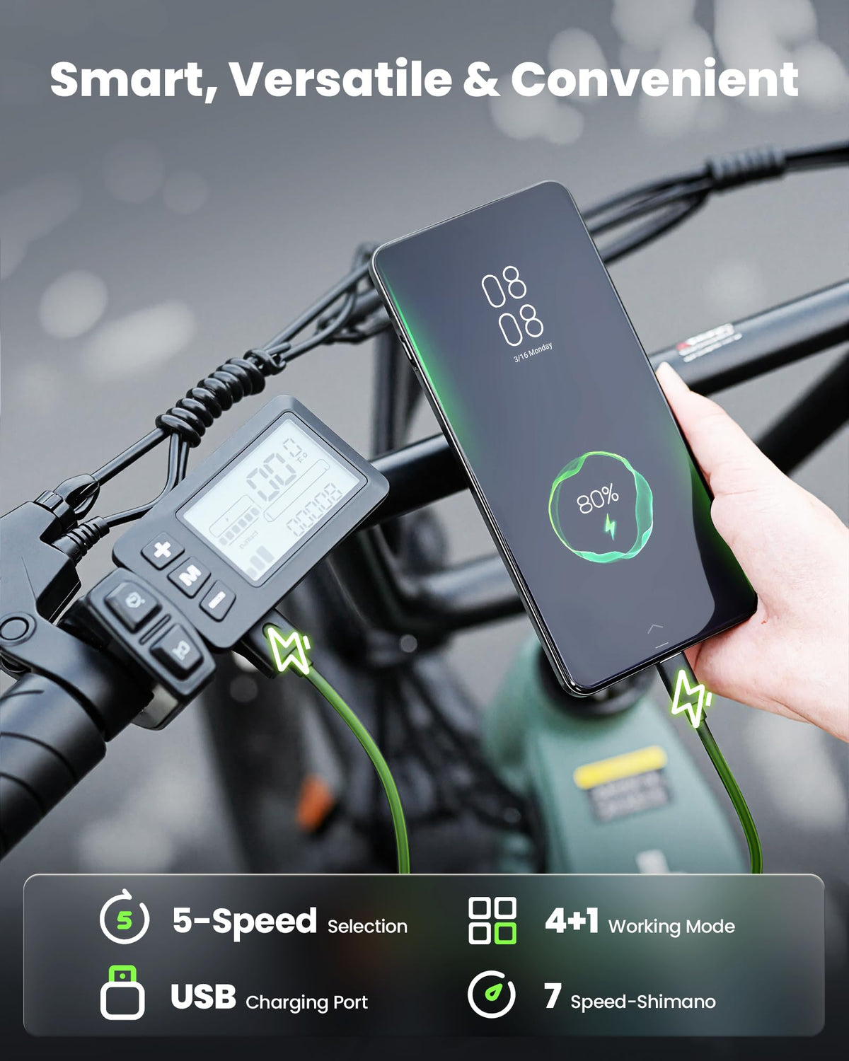 Rideplux Step-Through Electric Bike 500W Commuter Canada